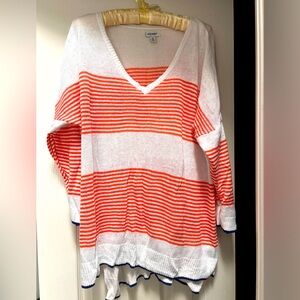 Sweater for all weather. Lightweight. Lightly worn. Multi colored.